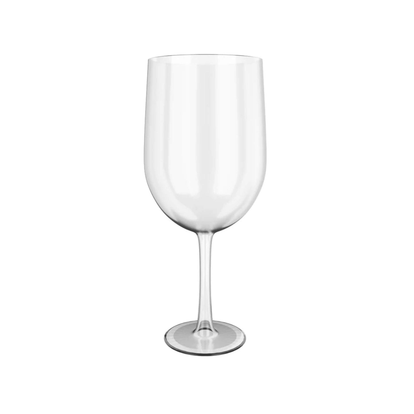 Set of four clear Tritan wine glasses suitable for red or white wine, lightweight and durable for caravan or outdoor use