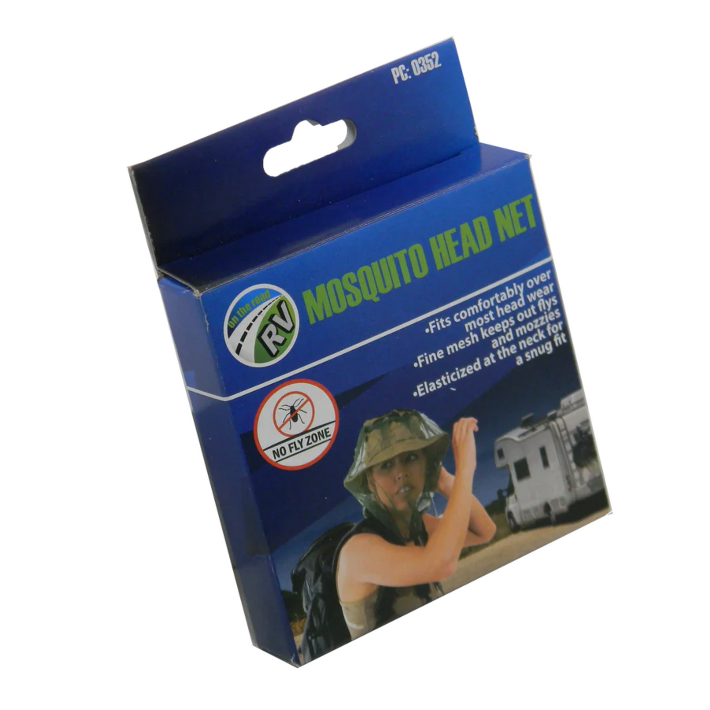 On The Road RV mosquito head net with fine mesh insect protection for camping and outdoor use