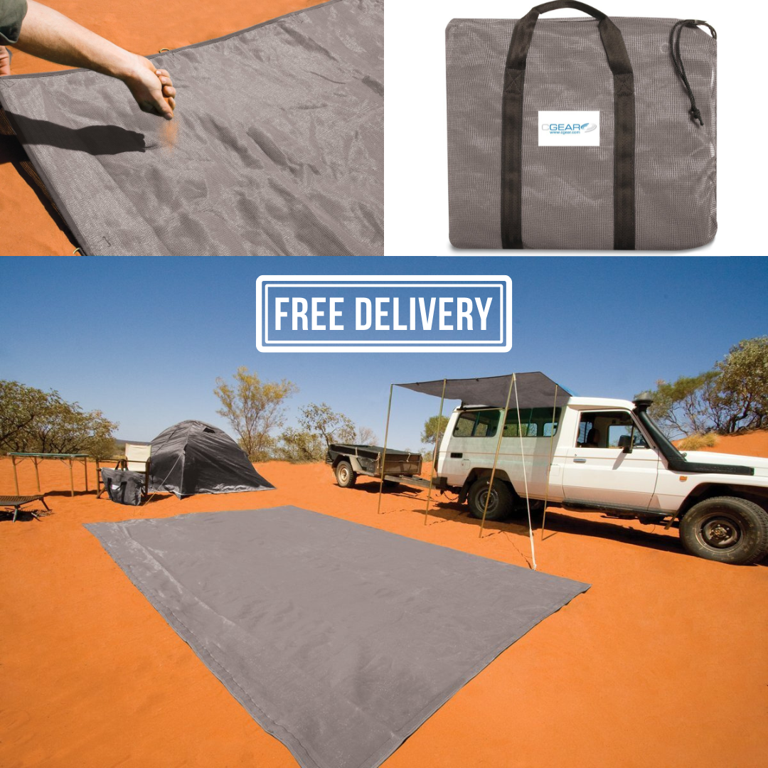 CGear Multimat reversible sand-free outdoor mat with UV protection and carry bag