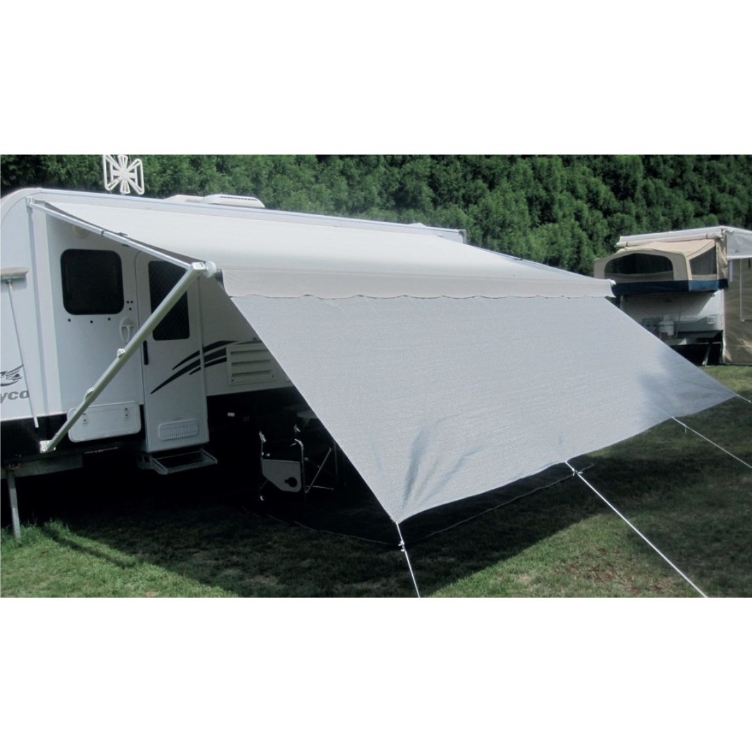 On The Road RV Caravan Awning Privacy Screen – UV Blockout Shade for Caravans