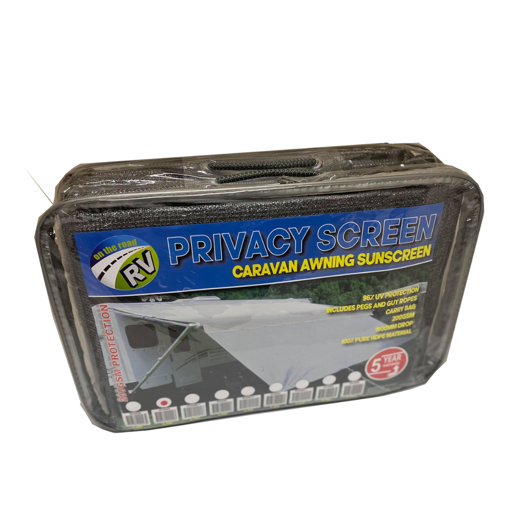 On The Road RV Caravan Awning Privacy Screen 4.3mt – Expand Your Outdoor Living