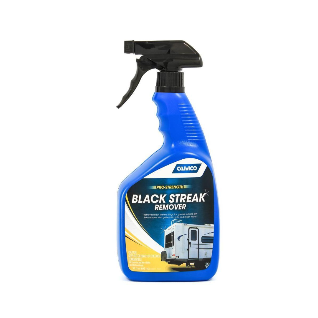 Camco black streak remover 946ml pro-strength spray bottle for cleaning RV exterior stains and grime