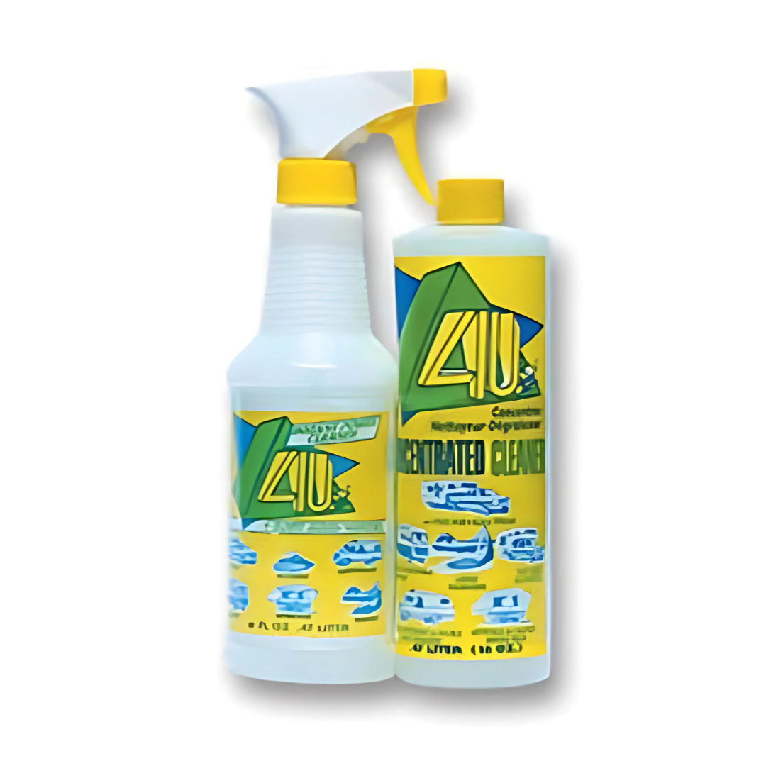 4U concentrated RV cleaner and degreaser with dilution scale spray bottle for easy and efficient cleaning