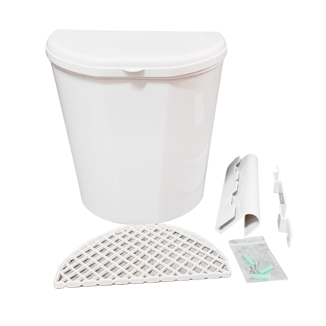 10L waste bin with mounting option for caravan, camping, kitchen, and outdoor use