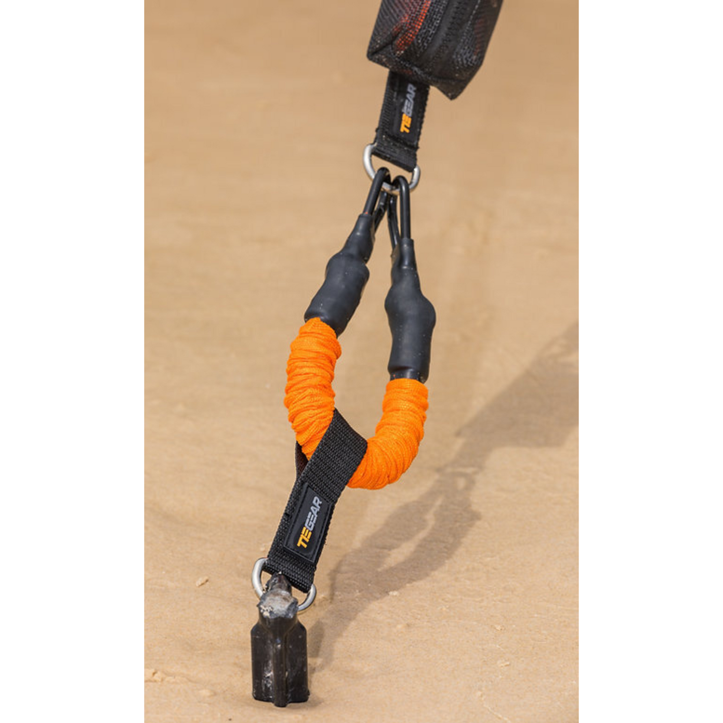 TieGear HD soft spring single. 75lb spring rate, clips & loop, 45cm length. Secure awnings & tents. Reliable, flexible tie-down.