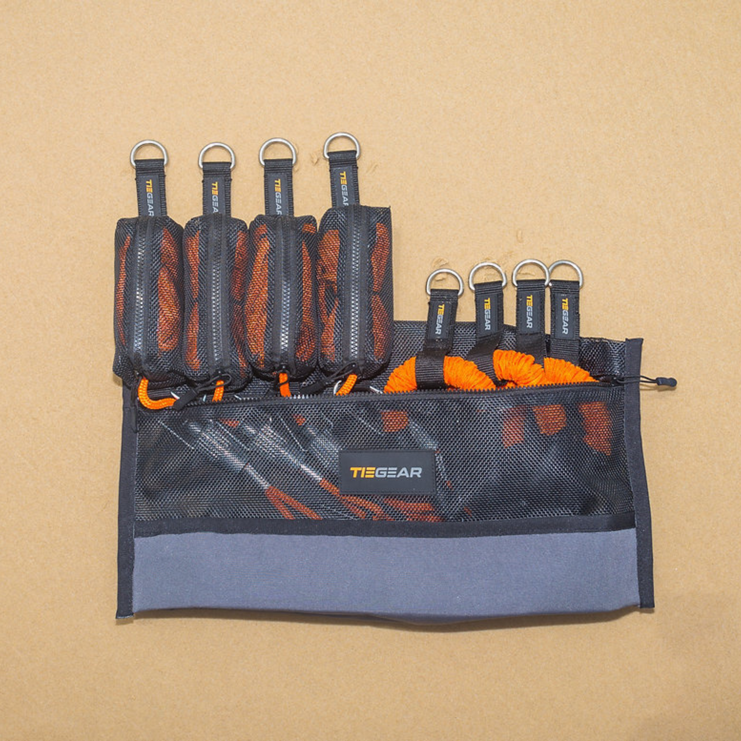 TieGear 180 Deg Awning Gazebo Pack 4 Pack with guy ropes, springs, and gear bag