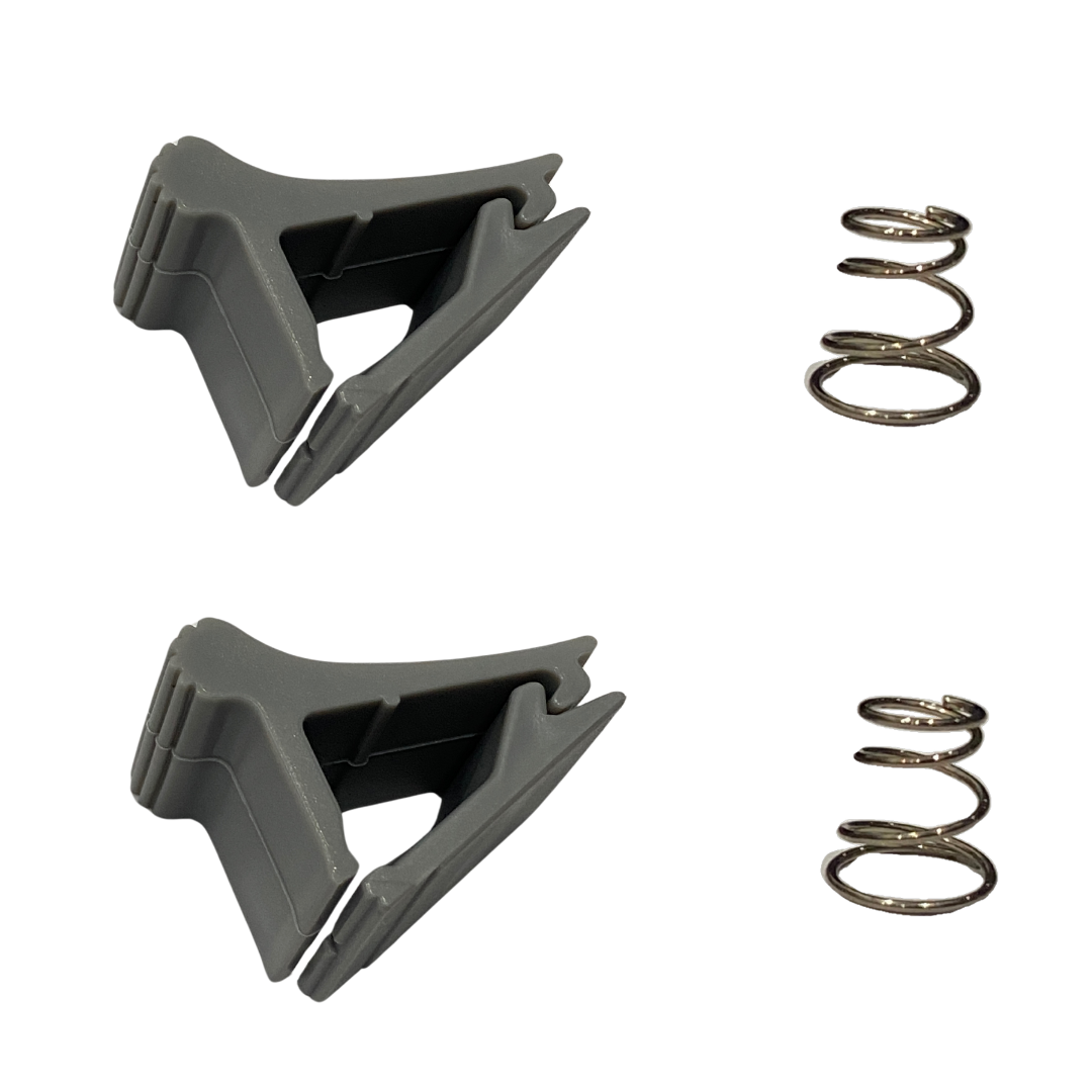 Slider catch set with 2 catches and 2 springs to suit Dometic awnings