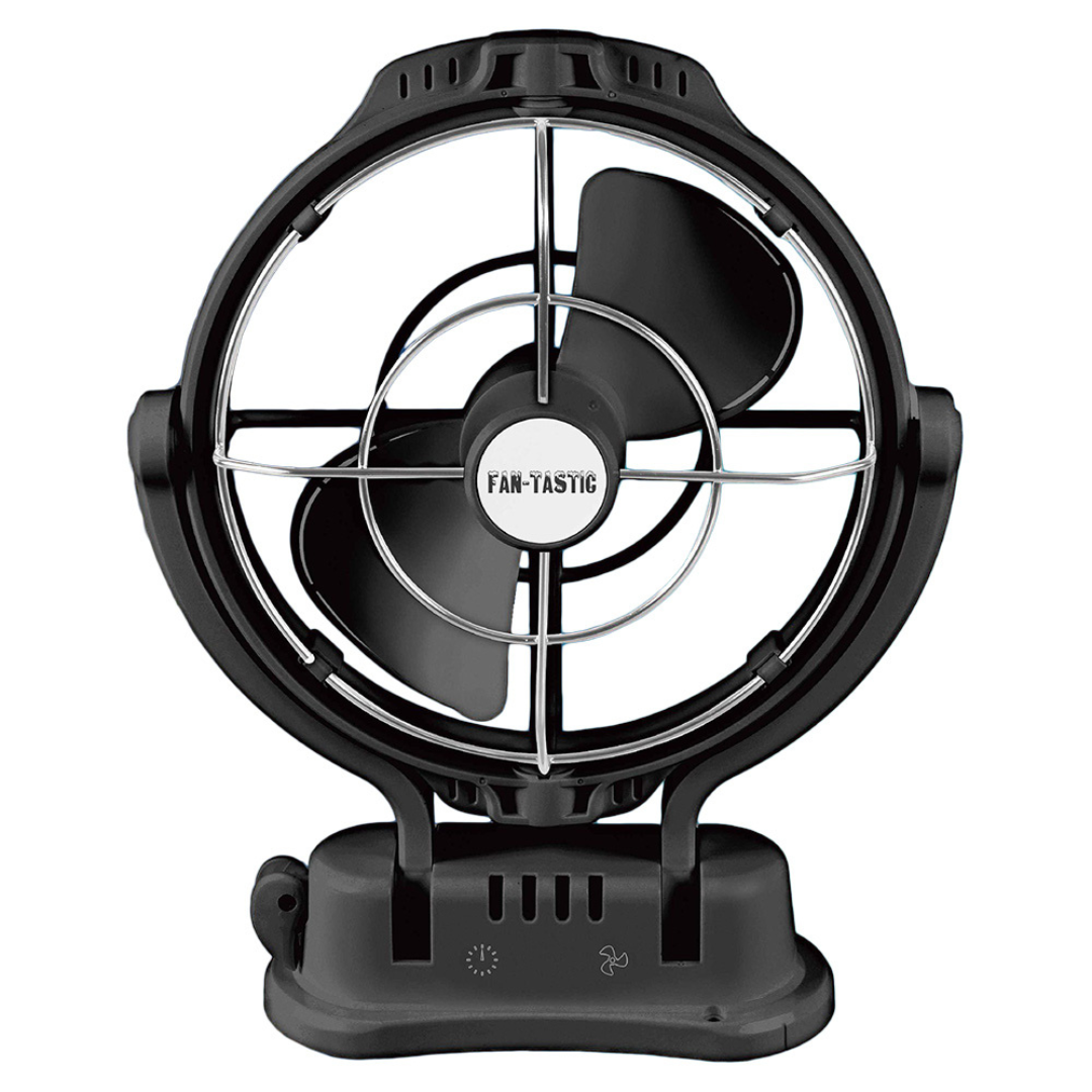 Nimbus 360° Gimbal Mounted Fan with Remote Black – Caravan, Boat, and RV Cooling
