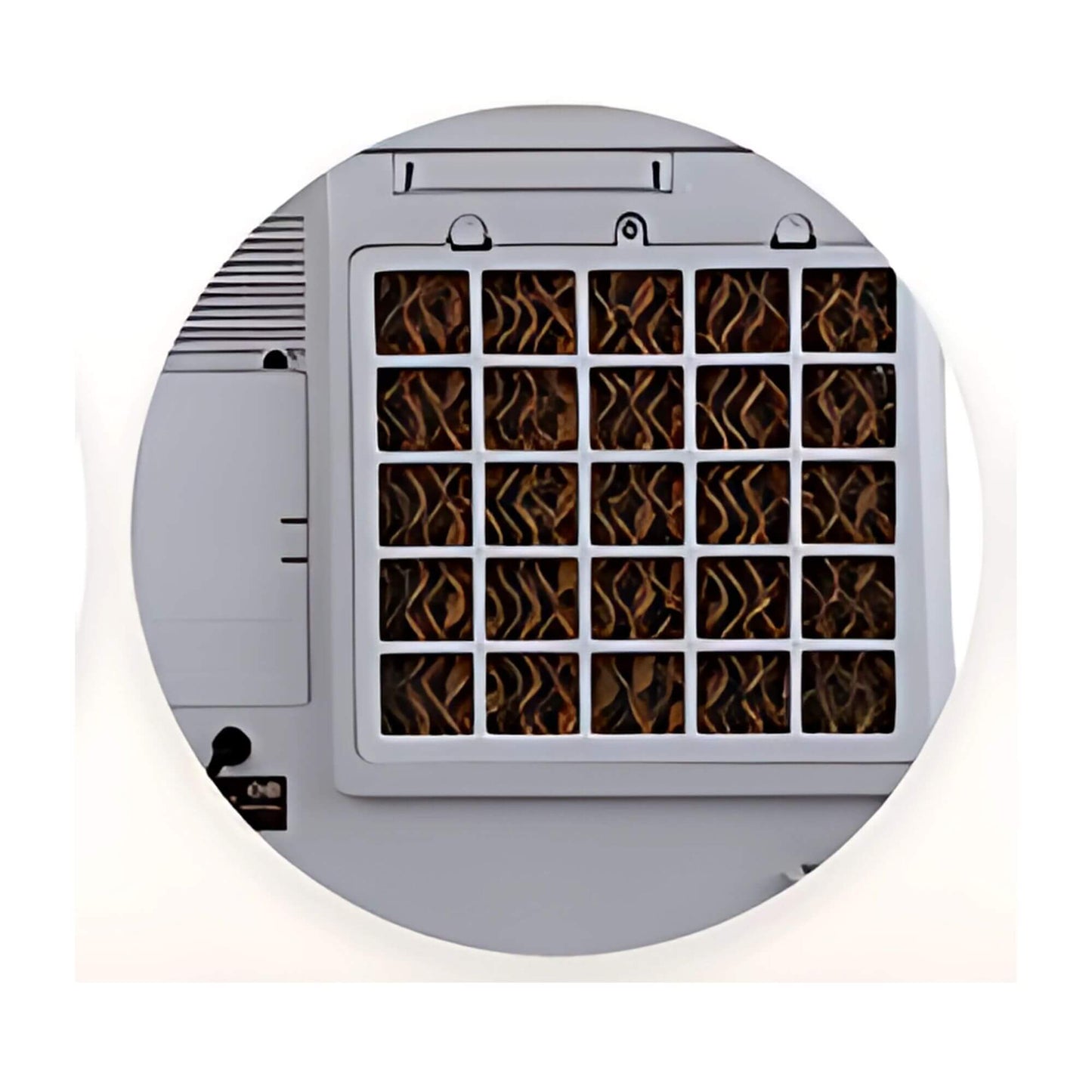 Fantastic iceOcube 12V lithium rechargeable evaporative cooler with 1.2L water tank, touch controls, compact portable design for caravans, camping, and boats