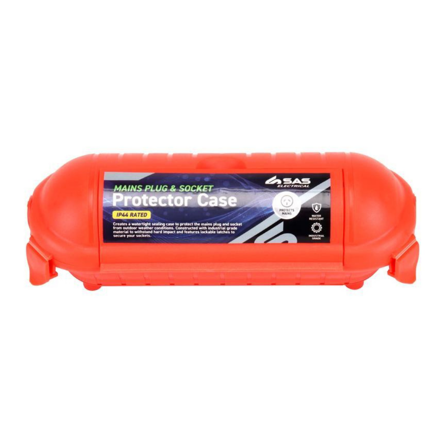Extension Lead Safety Box with lockable latches and watertight case for outdoor power protection
