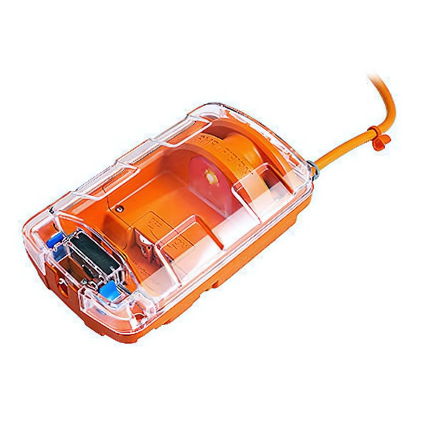 Ampfibian RV Plus 15A to 10A waterproof caravan power adaptor with RCD and lockable lid