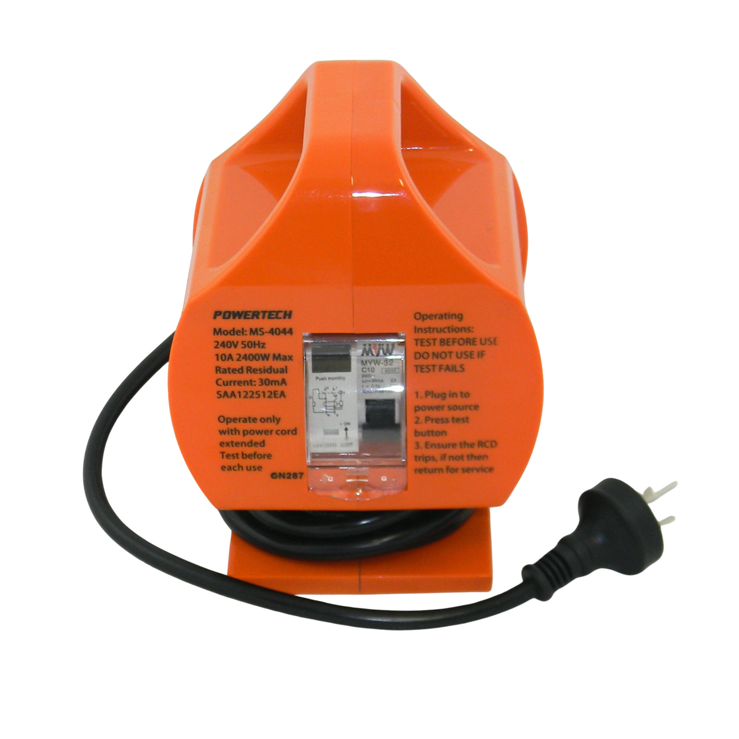 15A to 10A caravan power adaptor with RCD protection and circuit breaker