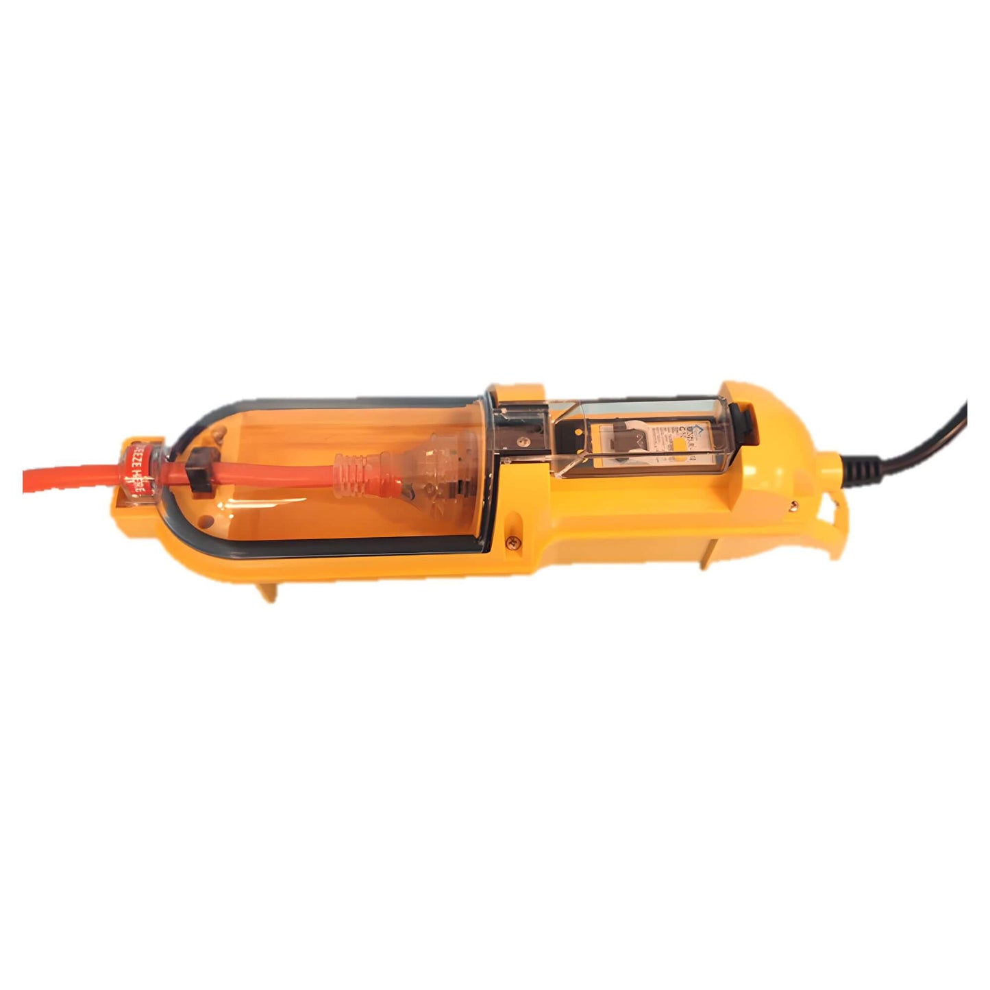 POD Protection on Demand surge protector device designed for caravans and RVs, providing reliable electrical safety and overload protection during travel or camping.