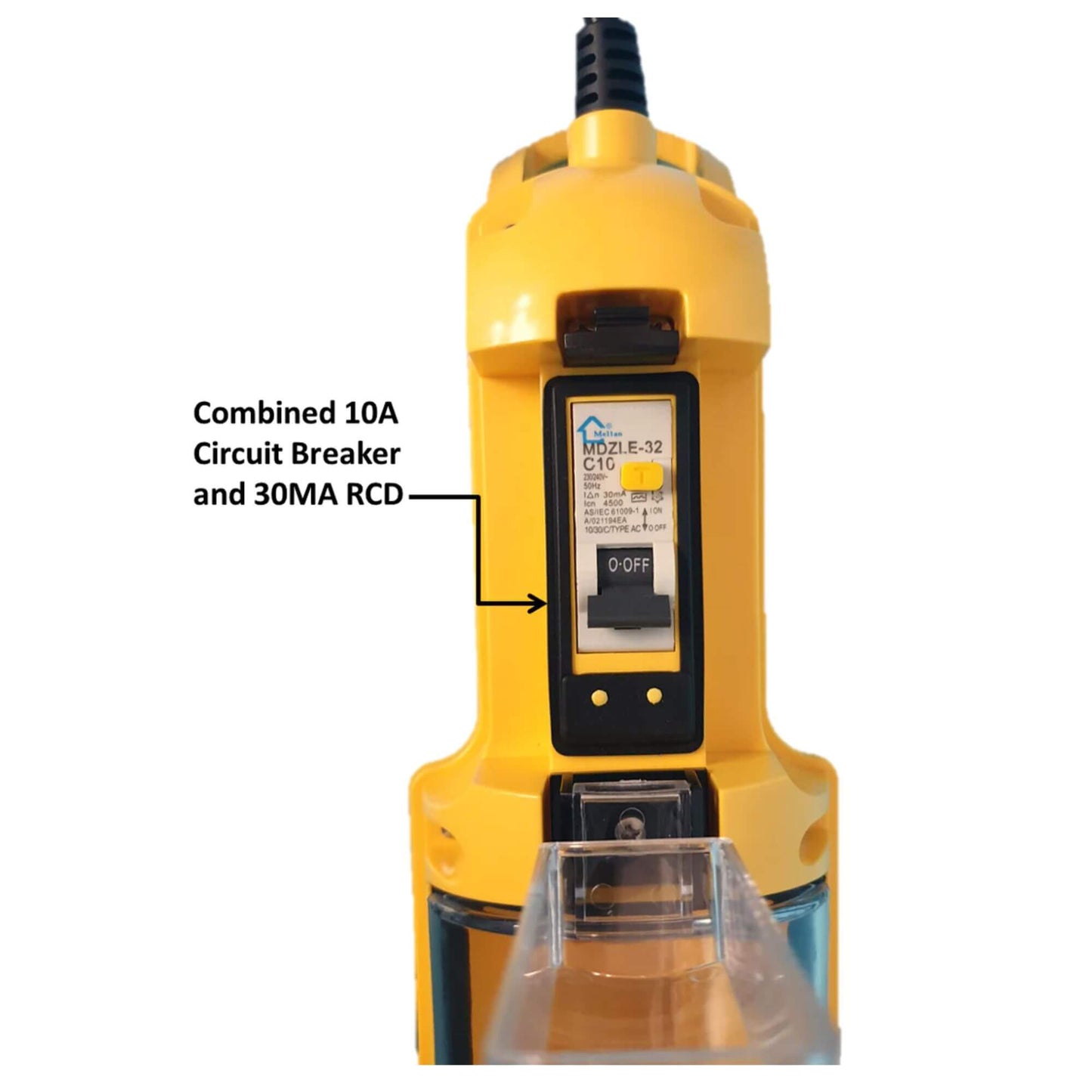 POD Protection on Demand surge protector device designed for caravans and RVs, providing reliable electrical safety and overload protection during travel or camping.