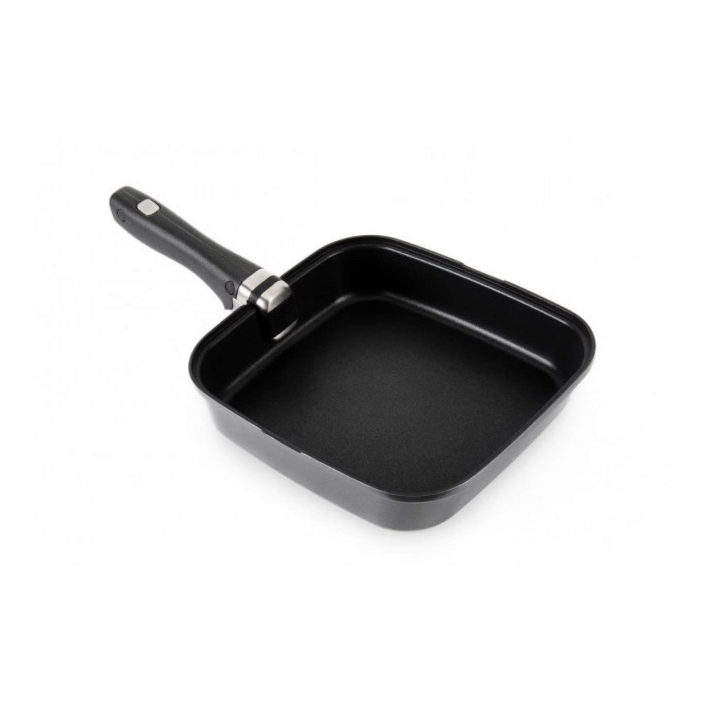 SmartSpace Frypan – non-stick square frypan with detachable handle and silicone mat for caravan cooking