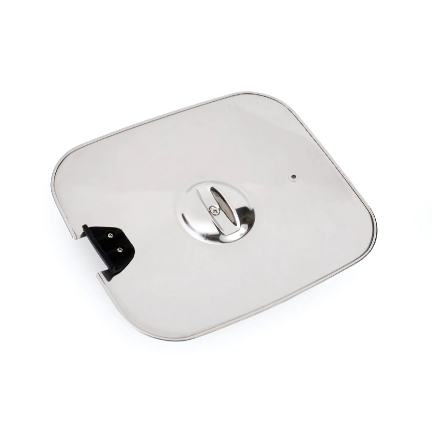 SmartSpace Frypan Lid – stainless steel lid with steam vent and silicone knob for caravan cookware