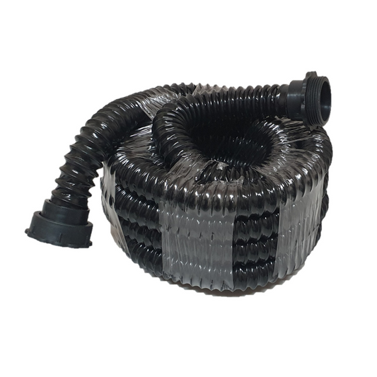 25mm Sullage Hose with 38mm Connectors – Flexible 5mt Caravan Wastewater Hose
