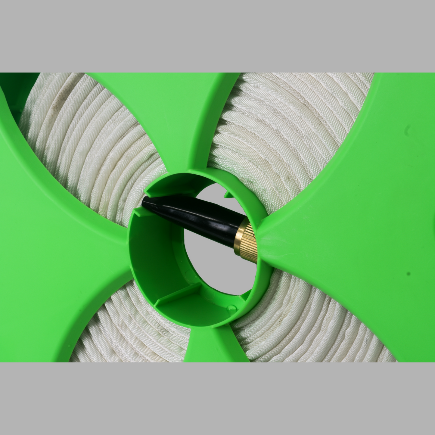 RV Flomaster hose reel with 15m flat TPE hose for caravan water connections