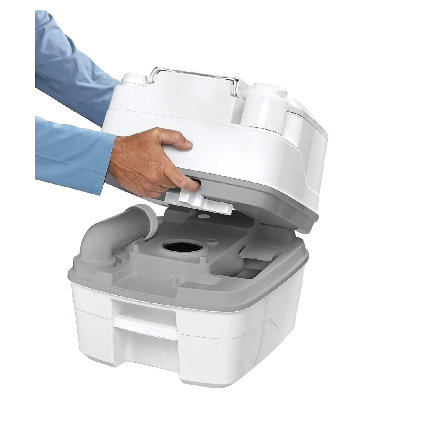 Thetford Porta Potti Qube 345 – Compact Medium Portable Toilet with Level Indicator