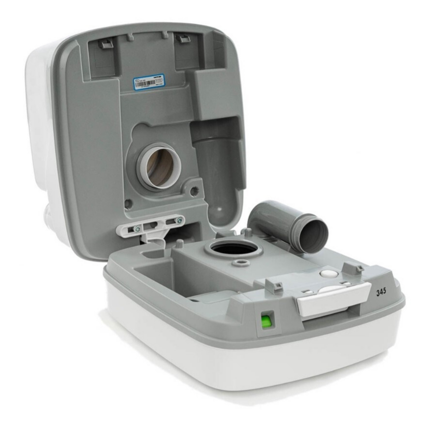 Thetford Porta Potti Qube 345 – Compact Medium Portable Toilet with Level Indicator