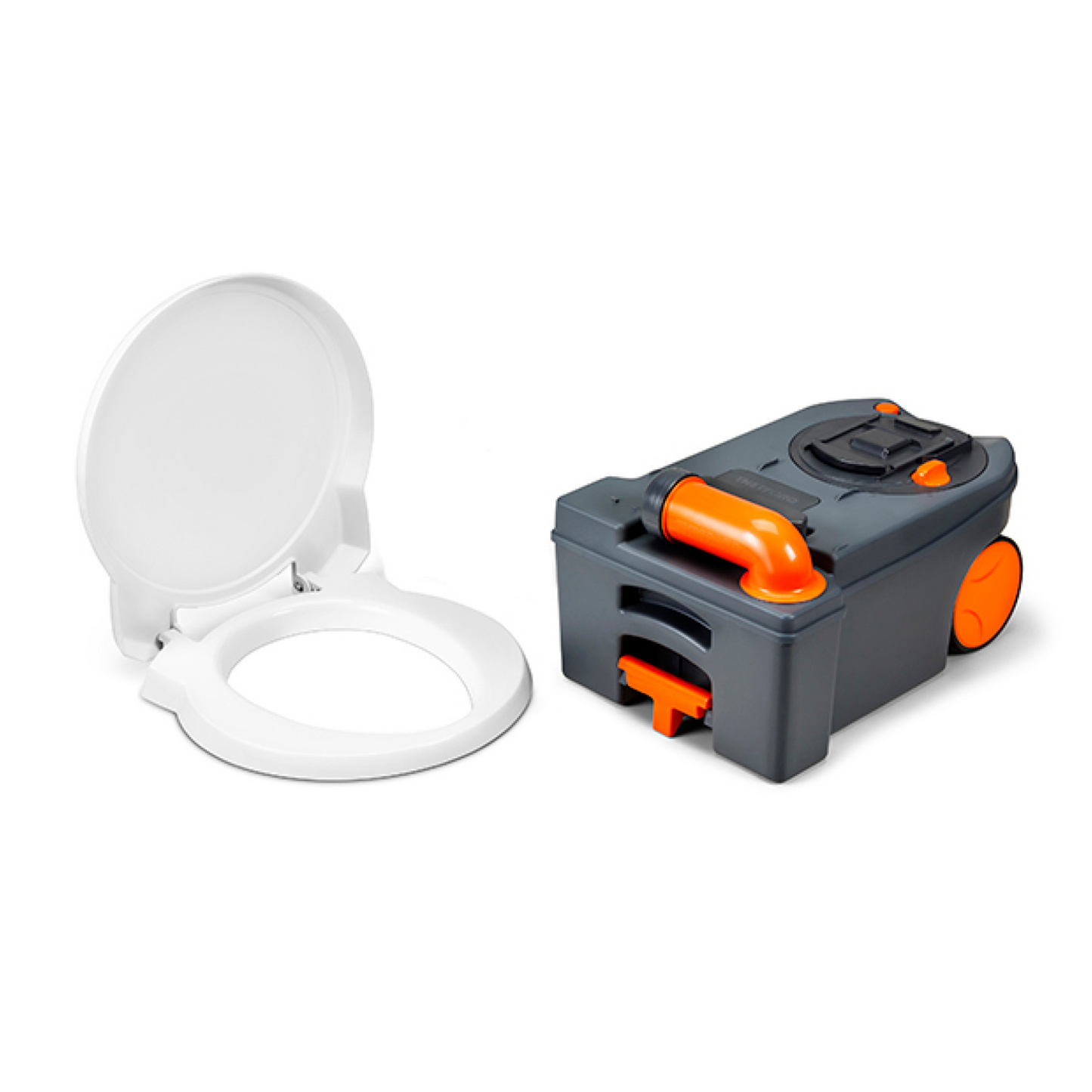 Replacement cassette tank and seat for Thetford C250/C260 ceramic bowl toilets with wheels and handle