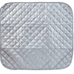 Portable ironing board mat, quilted and heat-resistant, 600mm x 550mm for travel and camping