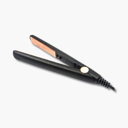 12V Hair Straightener - Black Rose Gold