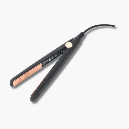 12V Hair Straightener - Black Rose Gold