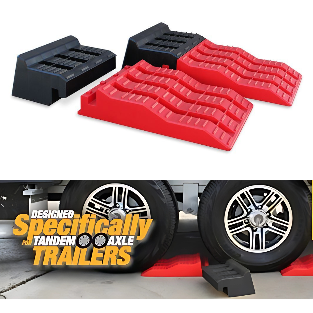 Explore Dual Axle Levelling Ramps CVL2 for caravans and RVs two-piece set