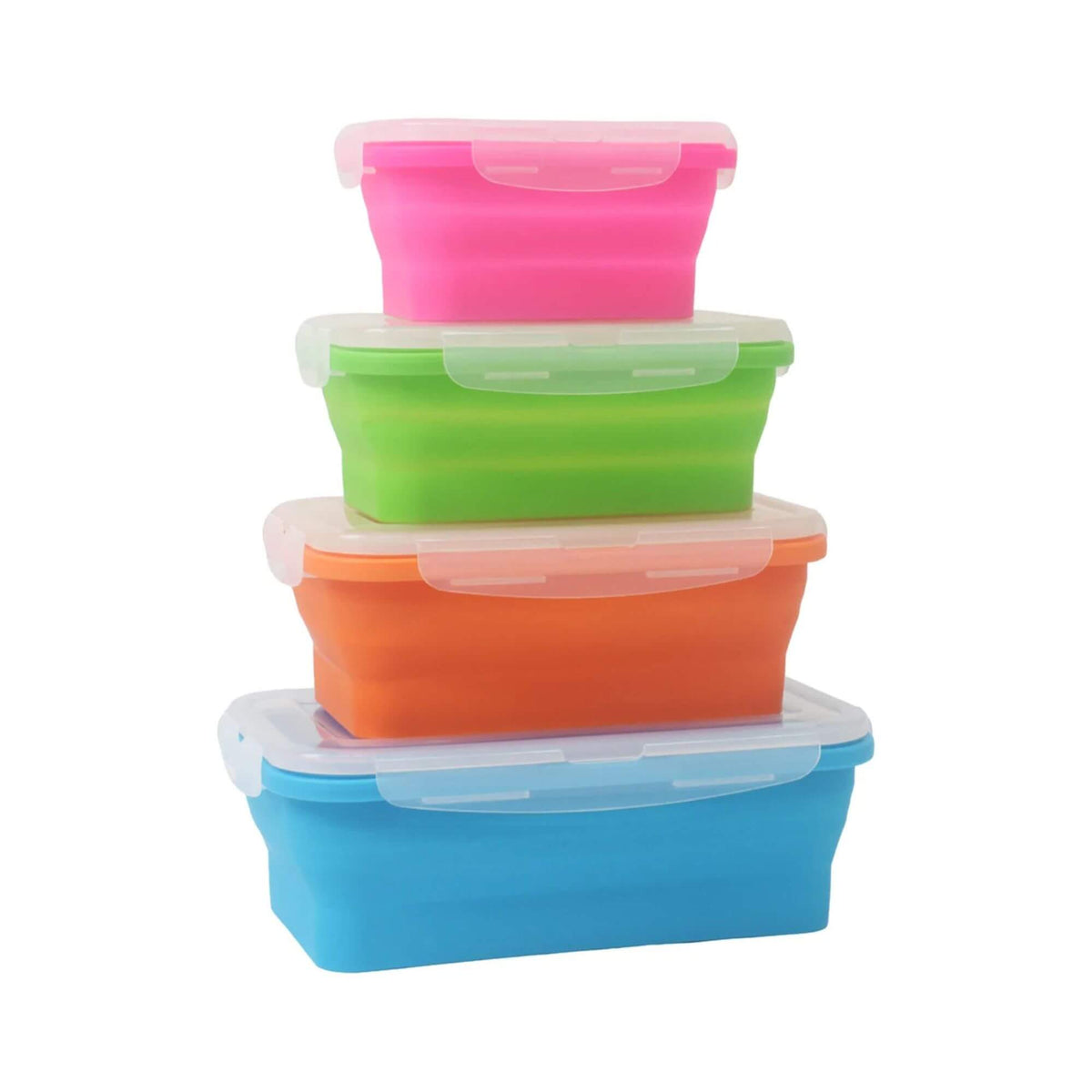 Collapsible Rectangular Containers 4 Set