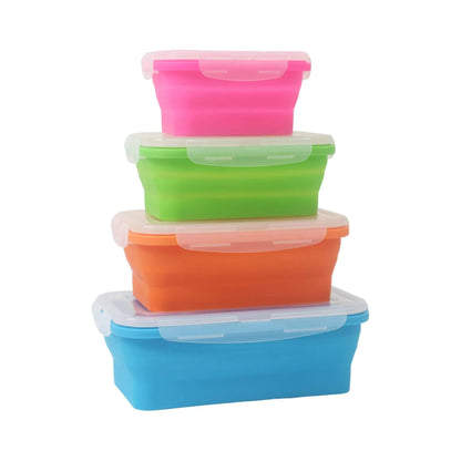 Collapsible Rectangular Containers 4 Set