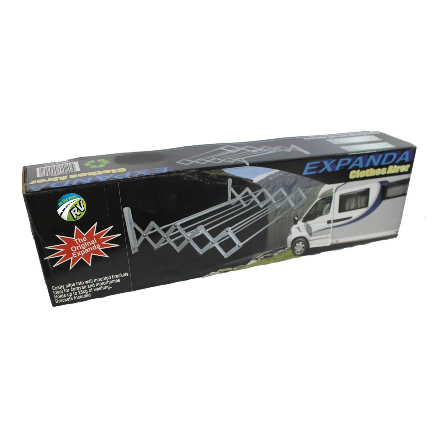 Australian RV Expanda Clothes Line with Brackets – caravan and motorhome clothes airer for on-the-go laundry