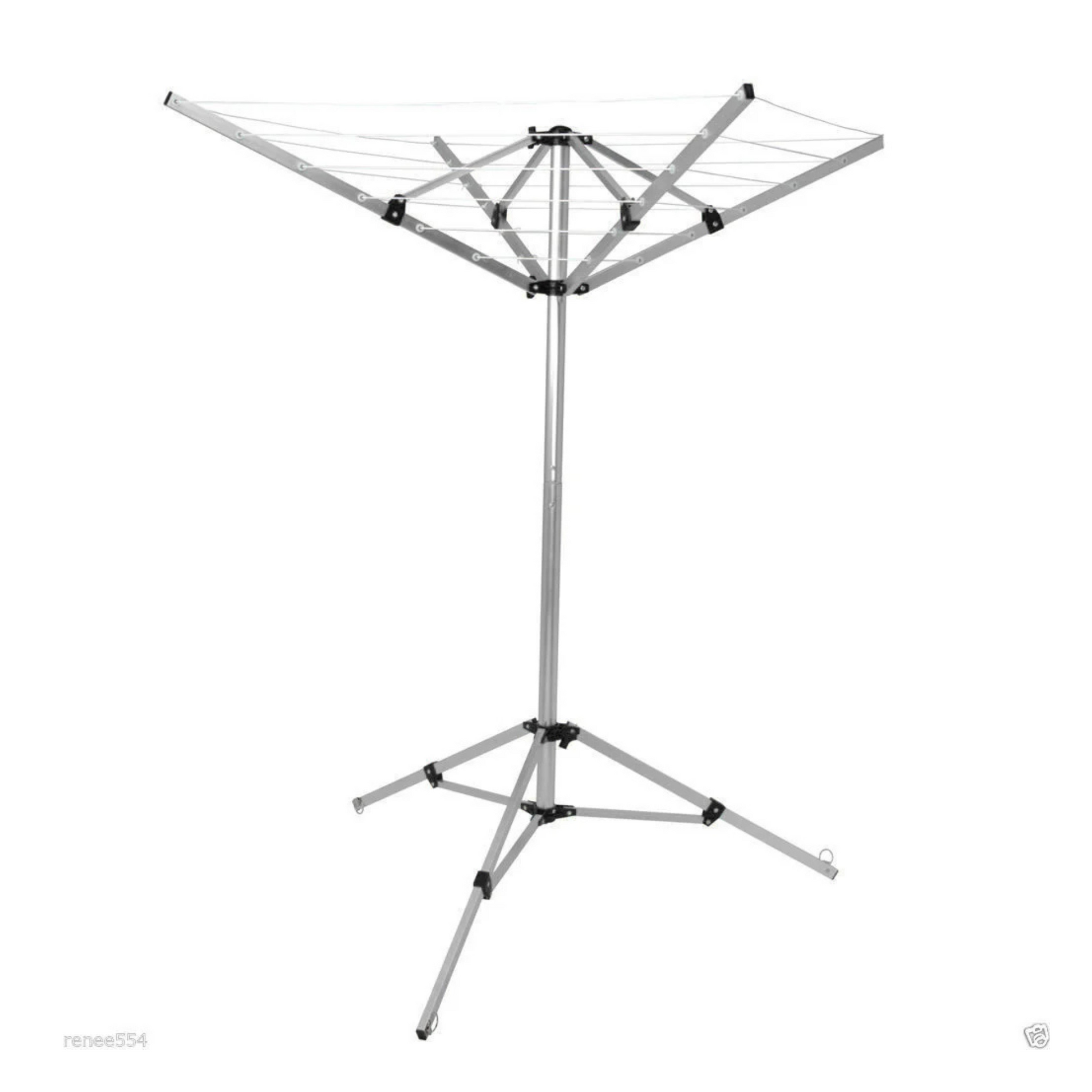 Australian RV 4 Arm Rotary Clothesline with tripod stand – portable caravan and camping clothes airer