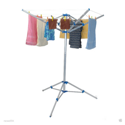 Australian RV 4 Arm Rotary Clothesline with tripod stand – portable caravan and camping clothes airer