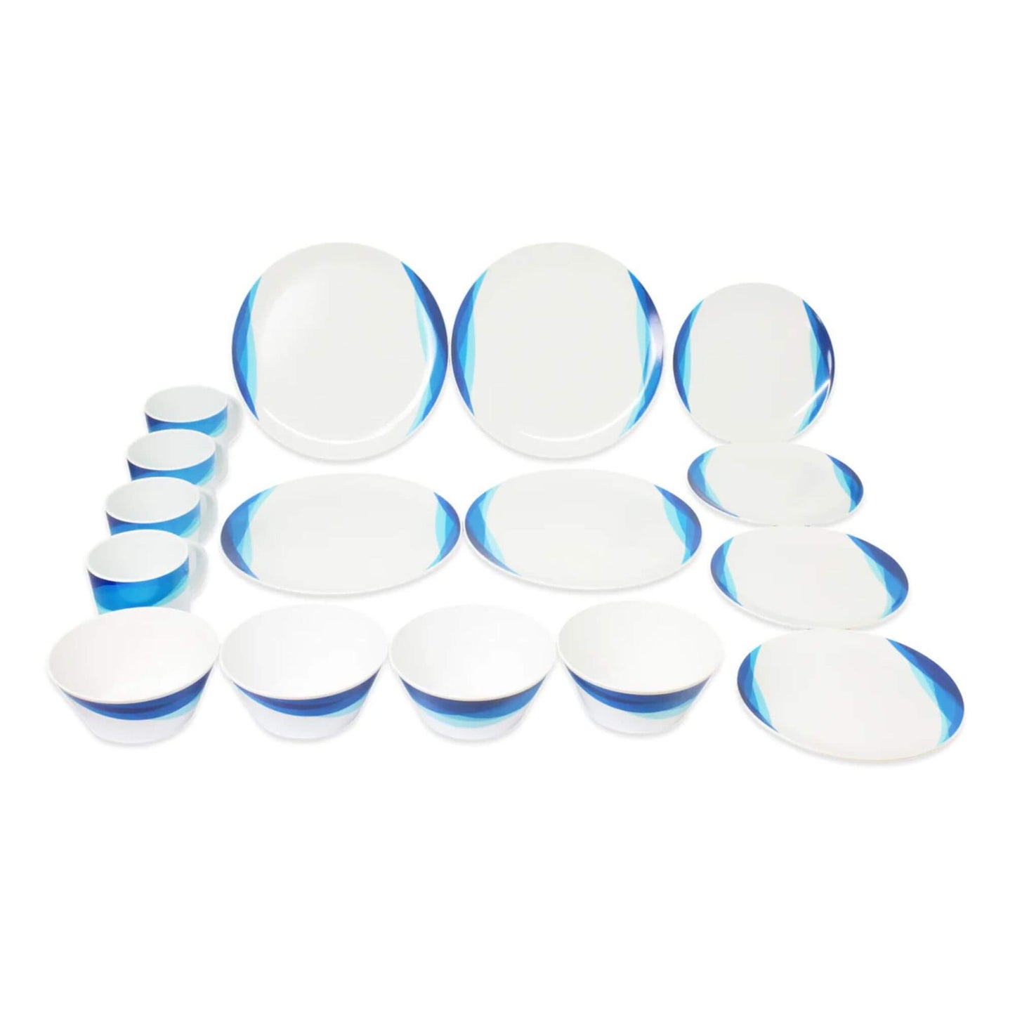 Royal 16 piece recycled RPET dinner set in Oceania