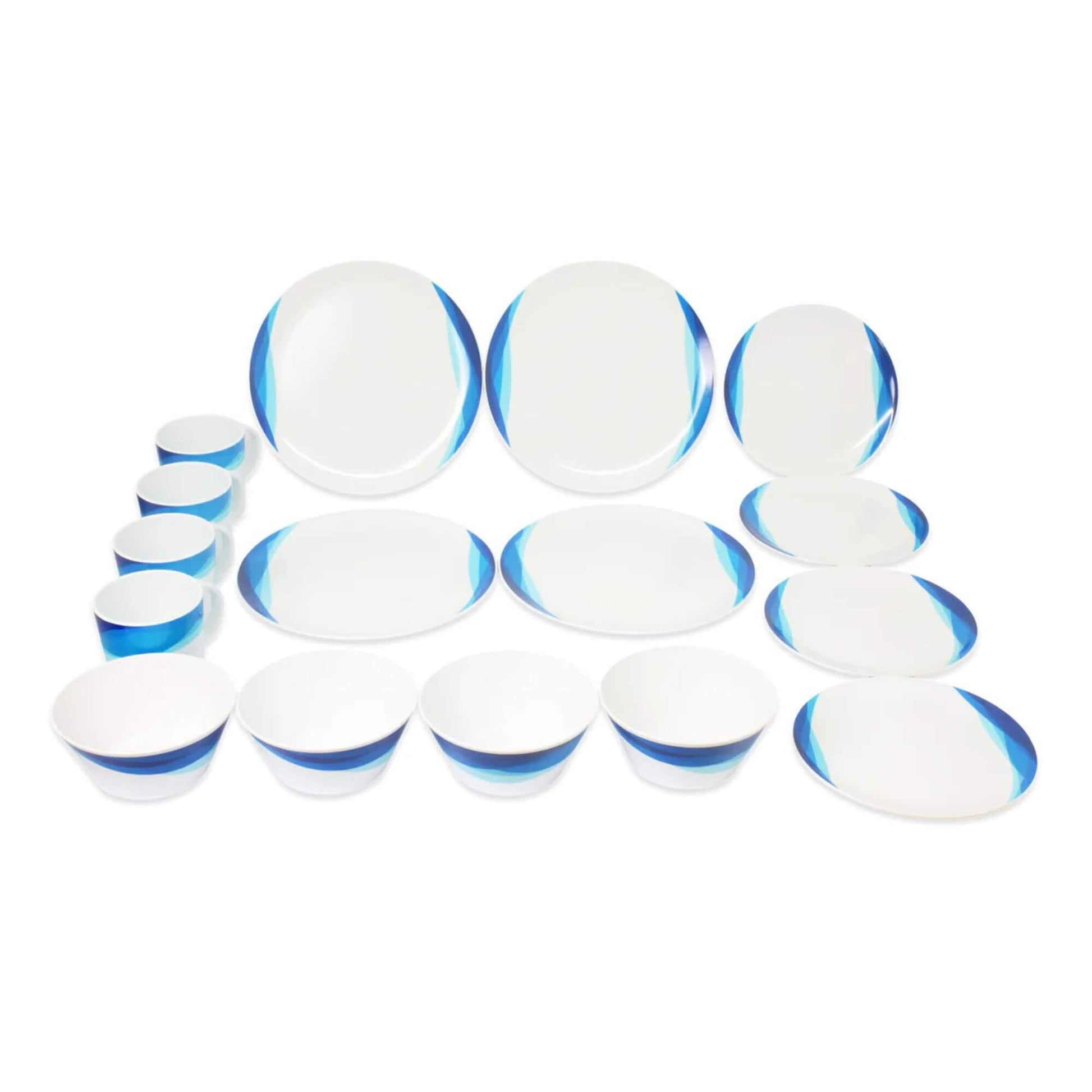 Royal 16 piece recycled RPET dinner set in Oceania