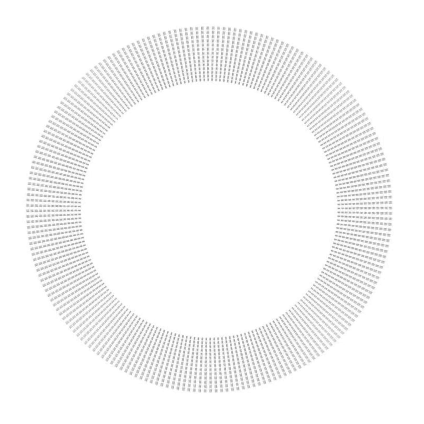 Circular pattern with concentric rings on a white background