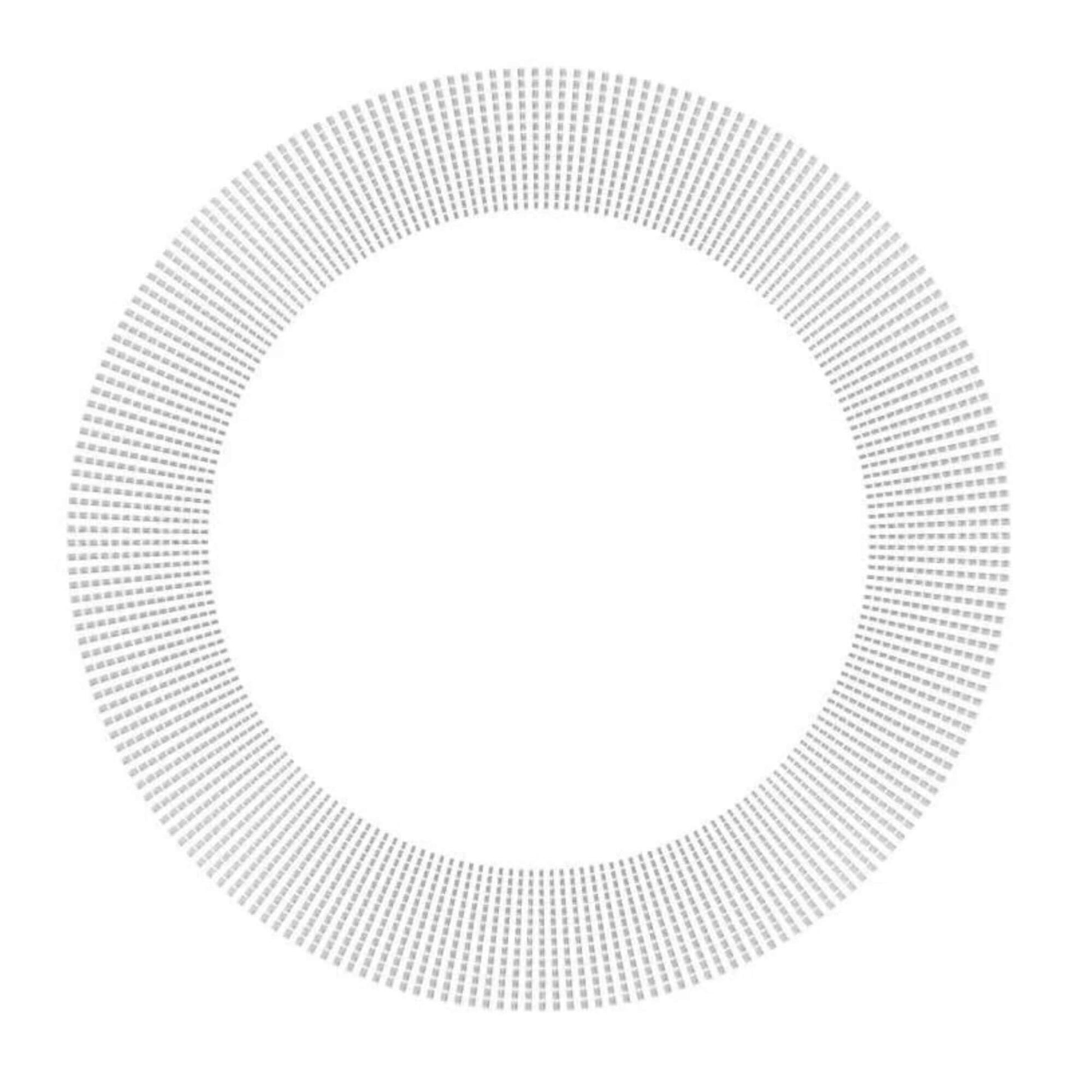 Circular pattern with concentric rings on a white background