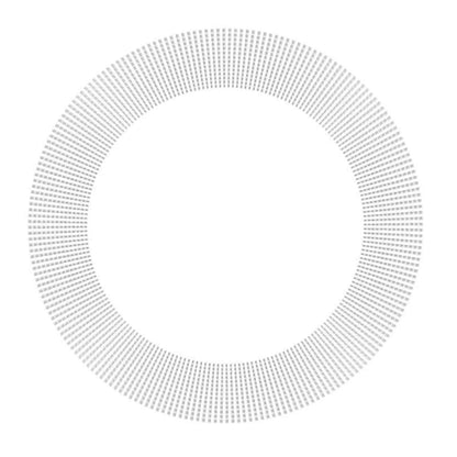 Circular pattern with concentric rings on a white background
