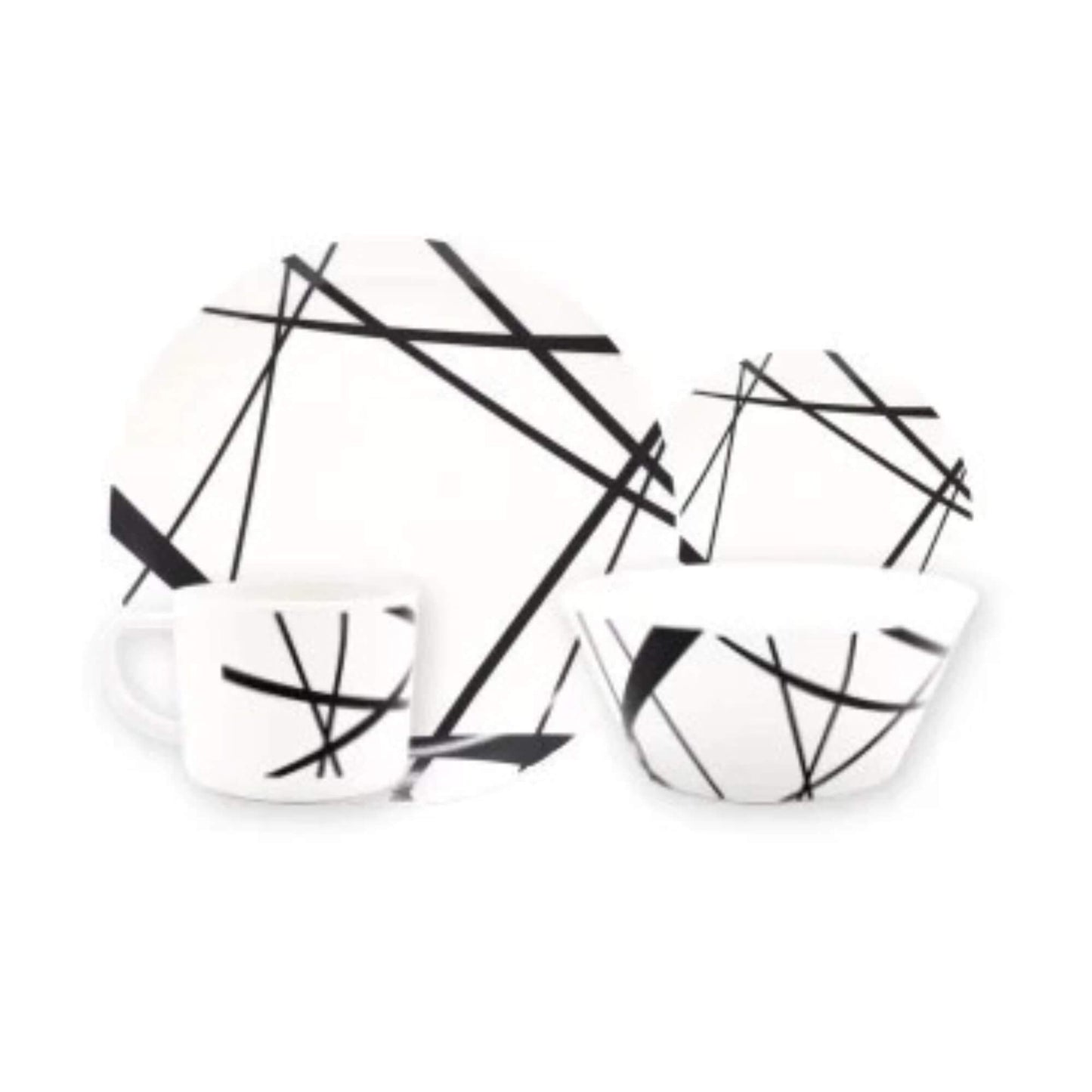 Lightweight RPET dinnerware set for caravans and camping