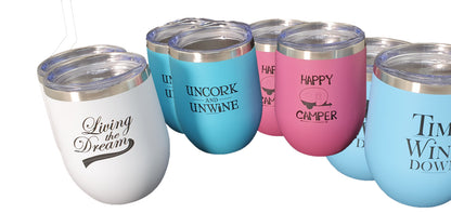 Insulated 340ml Stainless Steel Travel Cup for Camping and Caravans
