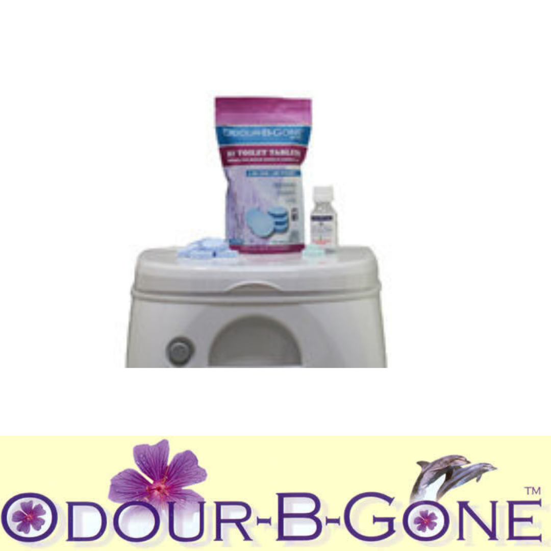 Odour B Gone 25 RV Toilet Tablets and Mini Oxygen Tabs – Cassette Toilet Freshness Solution