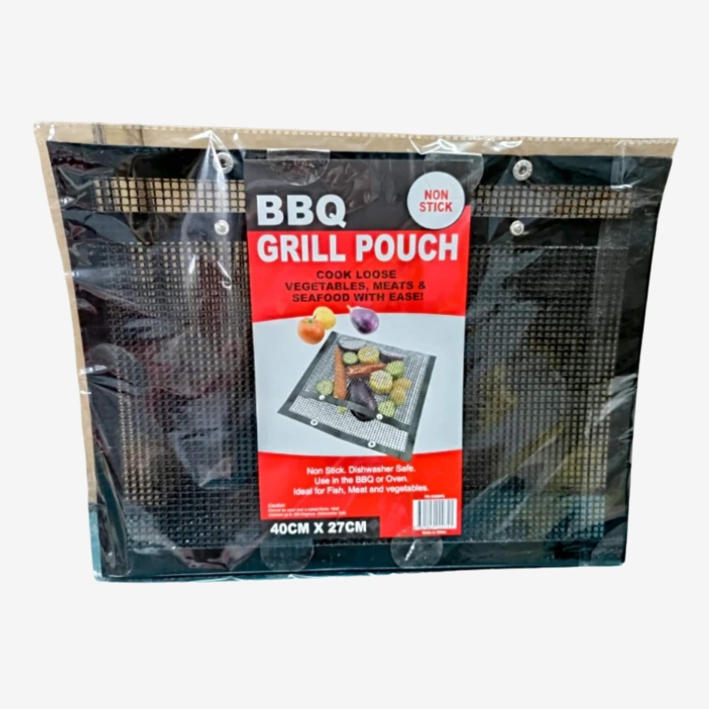 Non-stick RV BBQ grill pouch 40 × 27cm for vegetables, meat and seafood