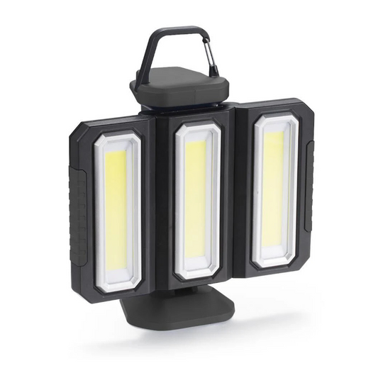 LED 360 Panel Light with hook and magnetic base for camping and caravanning