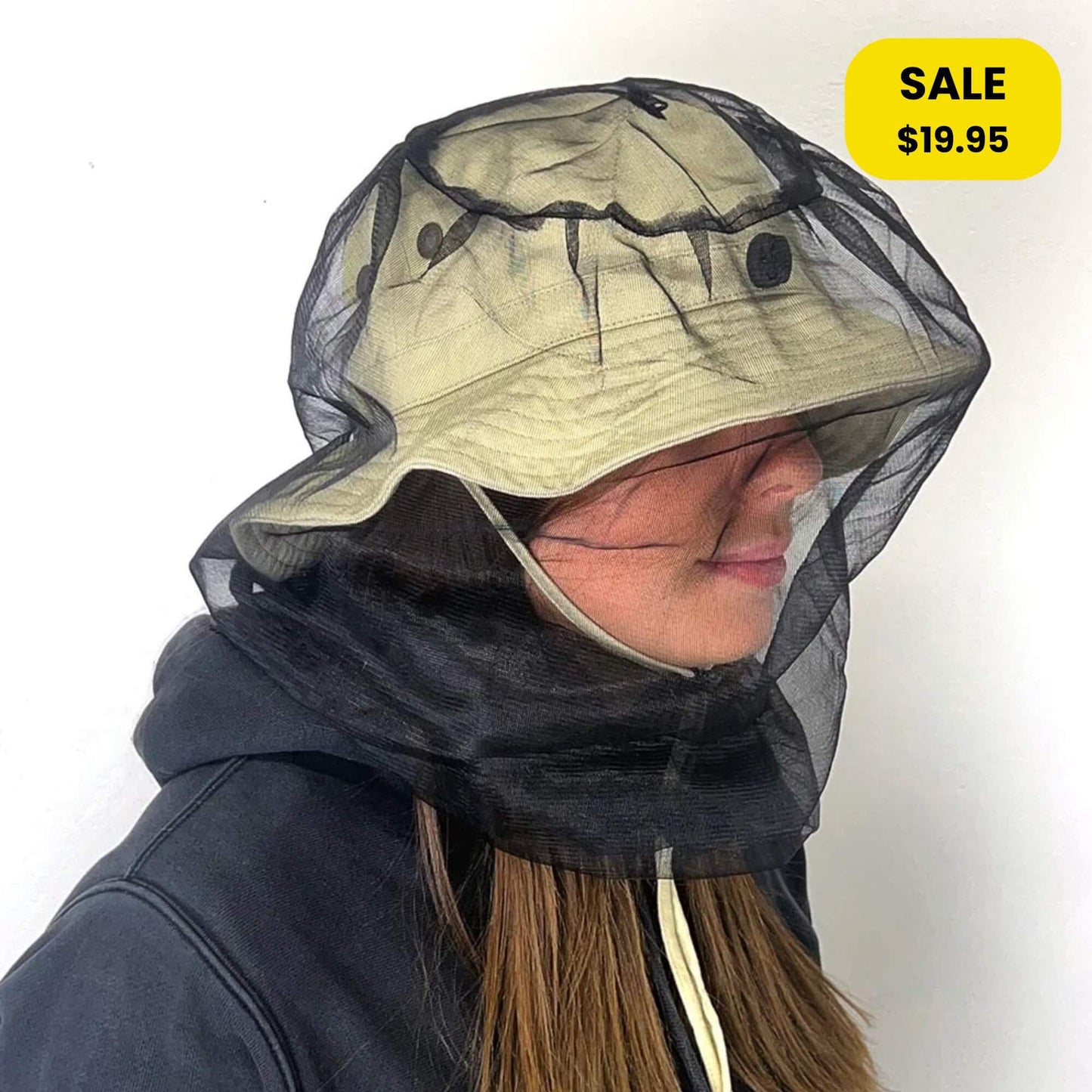 On The Road RV Mozzie Hat With Net – Beige
