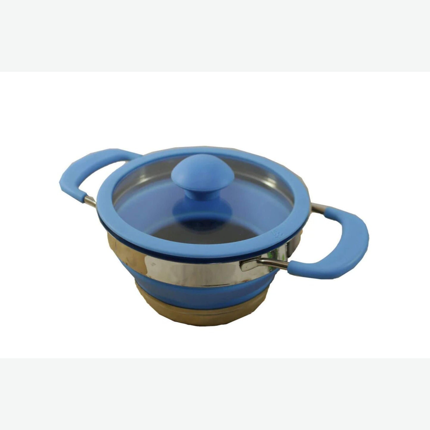 Collapsible 1.5ltr Silicone Pot Non Stick Small