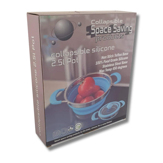 Collapsible 2.5ltr Silicone Pot Non Stick Medium