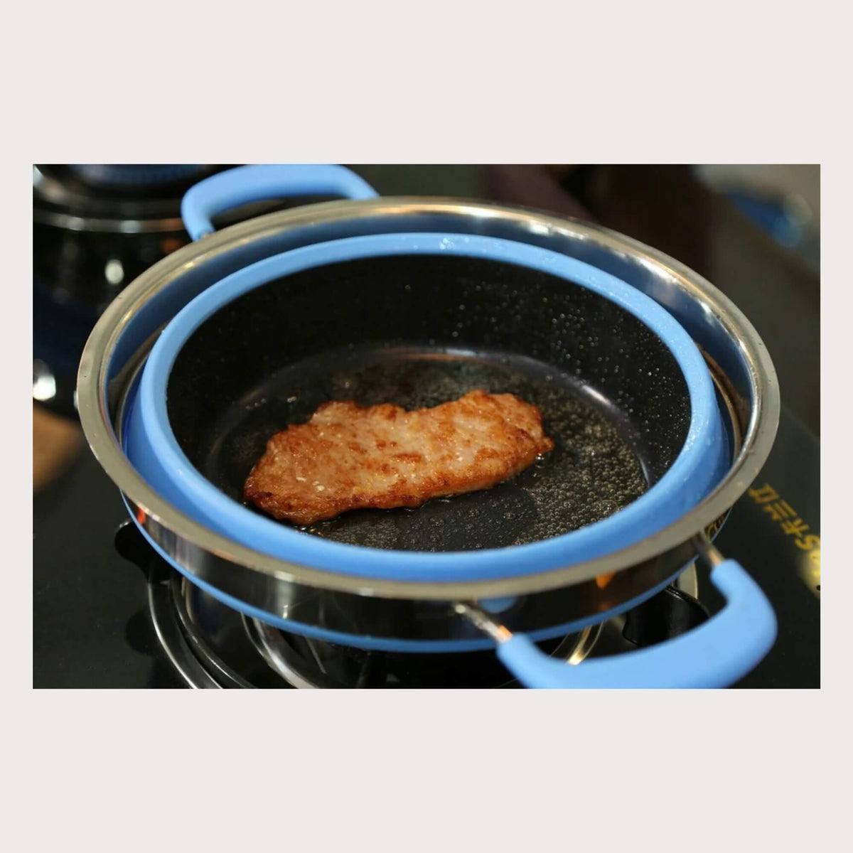 Collapsible 4ltr Silicone Pot Non Stick Large