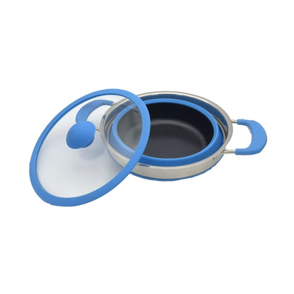Collapsible 4ltr Silicone Pot Non Stick Large