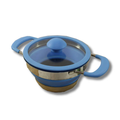 Collapsible 4ltr Silicone Pot Non Stick Large